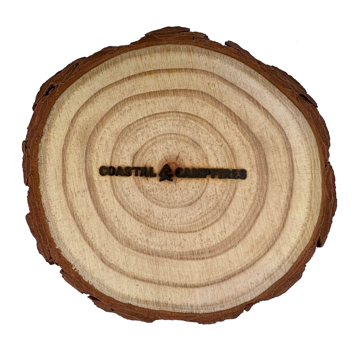 Coastal Campfires' Live Edge Coasters (4-pack)